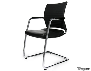 ERGOMEDIC 110-3 - Cantilever reception chair with armrests _ Wagner