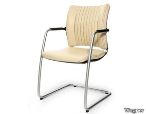 TITAN LIMITED S COMFORT VISIT - Cantilever reception chair with armrests _ Wagner