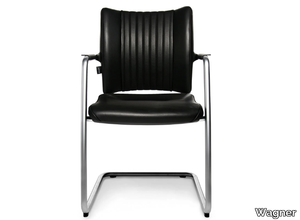 TITAN LIMITED S VISIT - Cantilever reception chair with armrests _ Wagner