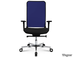 W-1 C HIGH - Height-adjustable fabric office chair with armrests _ Wagner