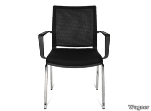 W70 - Reception chair with armrests _ Wagner