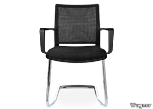W70 - Cantilever reception chair with armrests _ Wagner