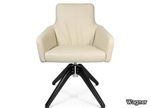 W-CUBE 1 CL - Swivel trestle-based easy chair _ Wagner