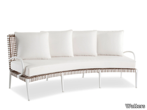 DELTA - Curved 4 seater aluminium garden sofa _ Walters