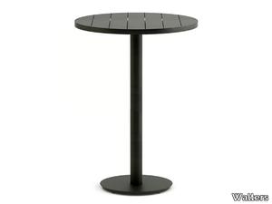 DESTIN SLATED - Round aluminium high table _ Walters