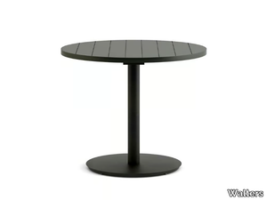 DESTIN SLATED - Round aluminium dining table _ Walters