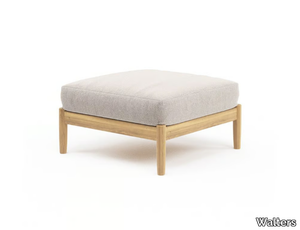 GEORGICA - Square teak garden footstool _ Walters