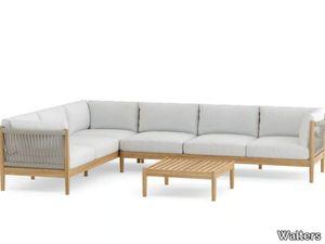 GEORGICA - Sectional teak garden sofa _ Walters