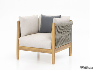 GEORGICA - Teak garden armchair with armrests _ Walters