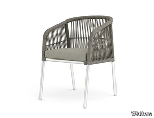 KELLIS - Aluminium garden chair with armrests _ Walters