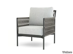 LONGSHORE - Aluminium garden chair with armrests _ Walters