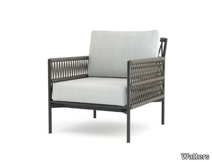 LONGSHORE - Aluminium easy chair with armrests _ Walters