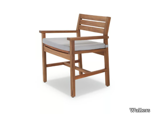 RESORT GATES - Teak garden chair with armrests _ Walters