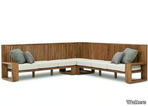 RESORT EASTVALE - Corner teak garden sofa _ Walters