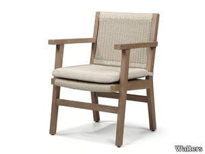 RESORT KAUAI - Teak garden chair with armrests _ Walters