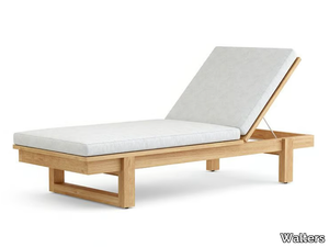 RESORT NELSON - Recliner teak sun lounger _ Walters