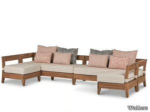 RESORT RADMORE - Sectional teak garden sofa _ Walters