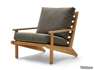 RESORT ZION - Teak garden armchair with armrests _ Walters