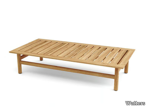 STRINGER - Rectangular low teak coffee table _ Walters