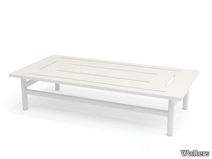 STRINGER - Low rectangular aluminium coffee table _ Walters