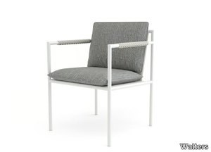 SUMMER - Aluminium garden chair with armrests _ Walters