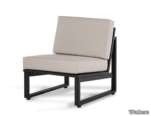 TIDAL - Garden upholstered aluminium easy chair _ Walters