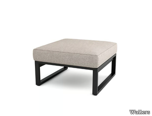 TIDAL - Square aluminium garden footstool _ Walters