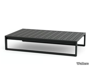 TIDAL - Rectangular aluminium coffee table _ Walters