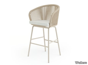 WAINSCOTT - Rope barstool with armrests _ Walters