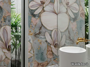 BRILLANTE - Waterproof washable wallpaper with floral pattern _ Wall&decò