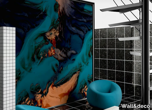 LAYERED WAVES - Vinyl wallpaper _ Wall&decò