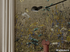 FIELD OF GOLD - Vinyl wallpaper with floral pattern _ Wall&decò