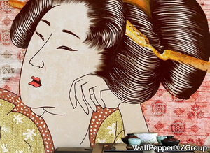 CLASSIC GEISHA - Oriental wallpaper, PVC free, eco, washable _ WallPepper®/Group