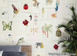 PICTIONARY - Classic wallpaper, eco-friendly, PVC free and washable _ WallPepper®/Group