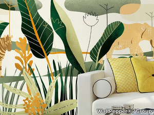 QUIETNESS - Tropical wallpaper, PVC free, eco, washable _ WallPepper®/Group