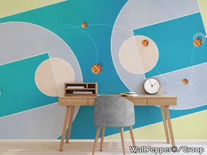 BASKETBALL BALLET - PVC free, eco-friendly, washable wallpaper _ WallPepper®/Group