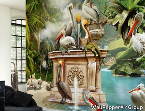 DUMONT - Tropical wallpaper, eco-friendly, PVC free and washable _ WallPepper®/Group