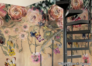 FLORA - Oriental wallpaper, eco-friendly, PVC free and washable _ WallPepper®/Group