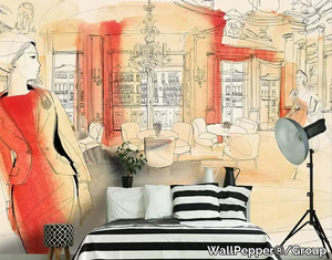 PALAZZO ITALIANO - Multicolor wallpaper, eco-friendly, PVC free and washable _ WallPepper®/Group