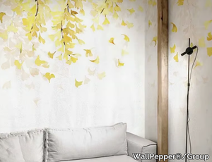 YELLOW GINKGO - Oriental wallpaper, eco-friendly, PVC free and washable _ WallPepper®/Group