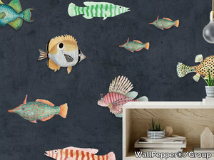 AQUATICUS - Tropical wallpaper, eco-friendly, PVC free and washable _ WallPepper®/Group