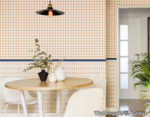 BATTUTA - Geometric wallpaper, PVC free, eco-friendly, washable _ WallPepper®/Group