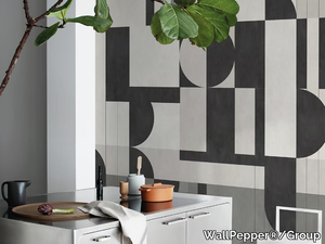 BAUHAUS - Geometric PVC free, eco-friendly, washable wallpaper _ WallPepper®/Group