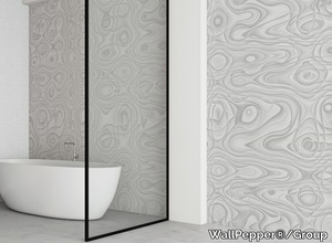 CERAMIC FLOW - Geometric PVC free, eco-friendly, washable wallpaper _ WallPepper®/Group