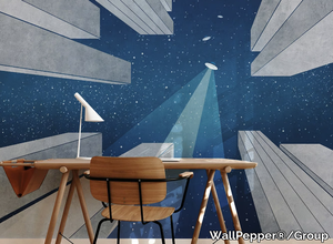 DON'T LOOK UP - PVC free, eco-friendly, washable perspective wallpaper _ WallPepper®/Group