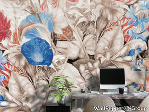 FLOWERS - Tropical wallpaper, PVC free, eco, washable _ WallPepper®/Group