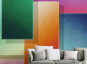 GEOMETRIC RAINBOW - PVC free, eco-friendly, washable nuanced wallpaper _ WallPepper®/Group