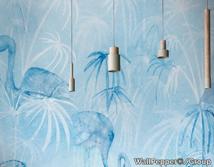 PAPYRUS AND LIGHT - Oriental wallpaper, eco-friendly, PVC free and washable _ WallPepper®/Group