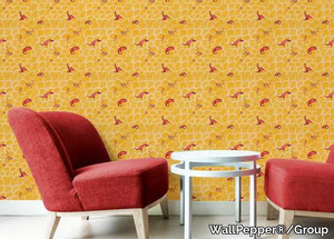 SUNNY ELEPHANT - Natural wallpaper, PVC free, eco-friendly, washable _ WallPepper®/Group