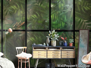 THE WORLD OUTSIDE - Tropical wallpaper, eco-friendly, PVC free and washable _ WallPepper®/Group